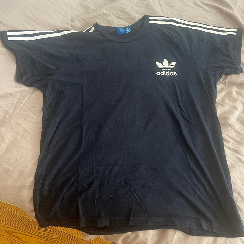 Adidas Originals Trefoil T- Shirt , Blue, XXL
